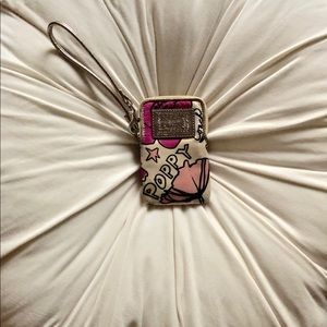 Coach Poppy Wristlet